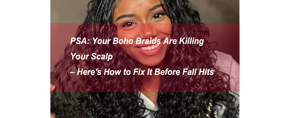 PSA: Your Boho Braids Are Killing Your Scalp – Here's How to Fix It Before Fall Hits