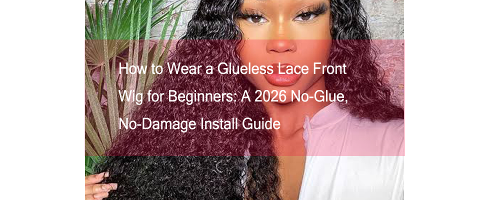 How to Wear a Glueless Lace Front Wig for Beginners: A 2026 No-Glue, No-Damage Install Guide