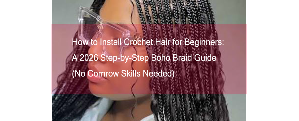 How to Install Crochet Hair for Beginners: A 2026 Step-by-Step Boho Braid Guide (No Cornrow Skills Needed)
