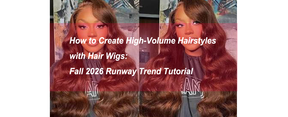 How to Create High-Volume Hairstyles with Hair Wigs: Fall 2026 Runway Trend Tutorial