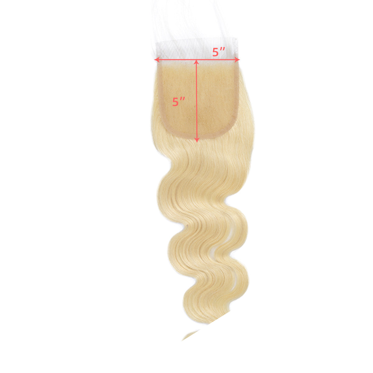 Ali Queen #613 Body Wave Free Part Raw Hair  5x5 HD Lace Closure