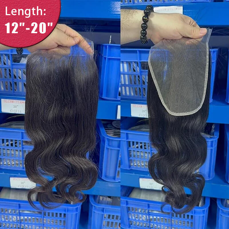 Ali Queen Free Part Body Wave Premium Raw Hair  6x6 HD Lace Closure
