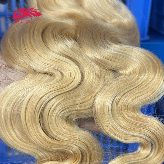 Ali Queen 613 Blonde Body Wave No Shedding Virgin Human Hair Bundle