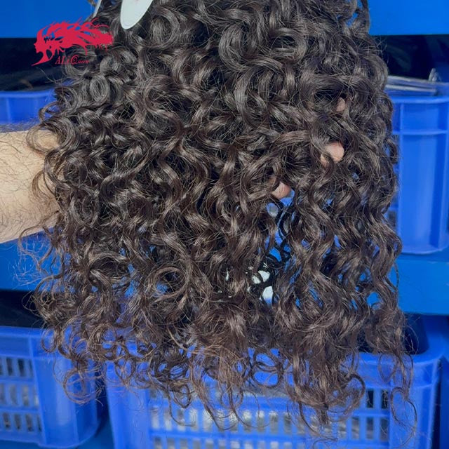 Ali Queen Water Wave Regular Raw Hair Natural Black One Bundle