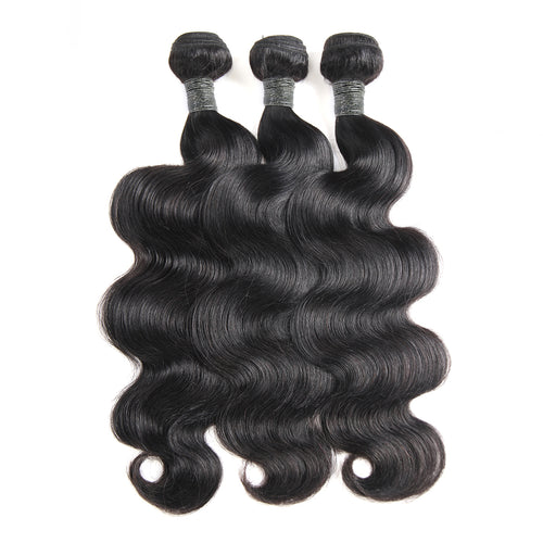 Ali Queen #1B Body Wave Bouncy Virgin Human Hair Bundle Deal