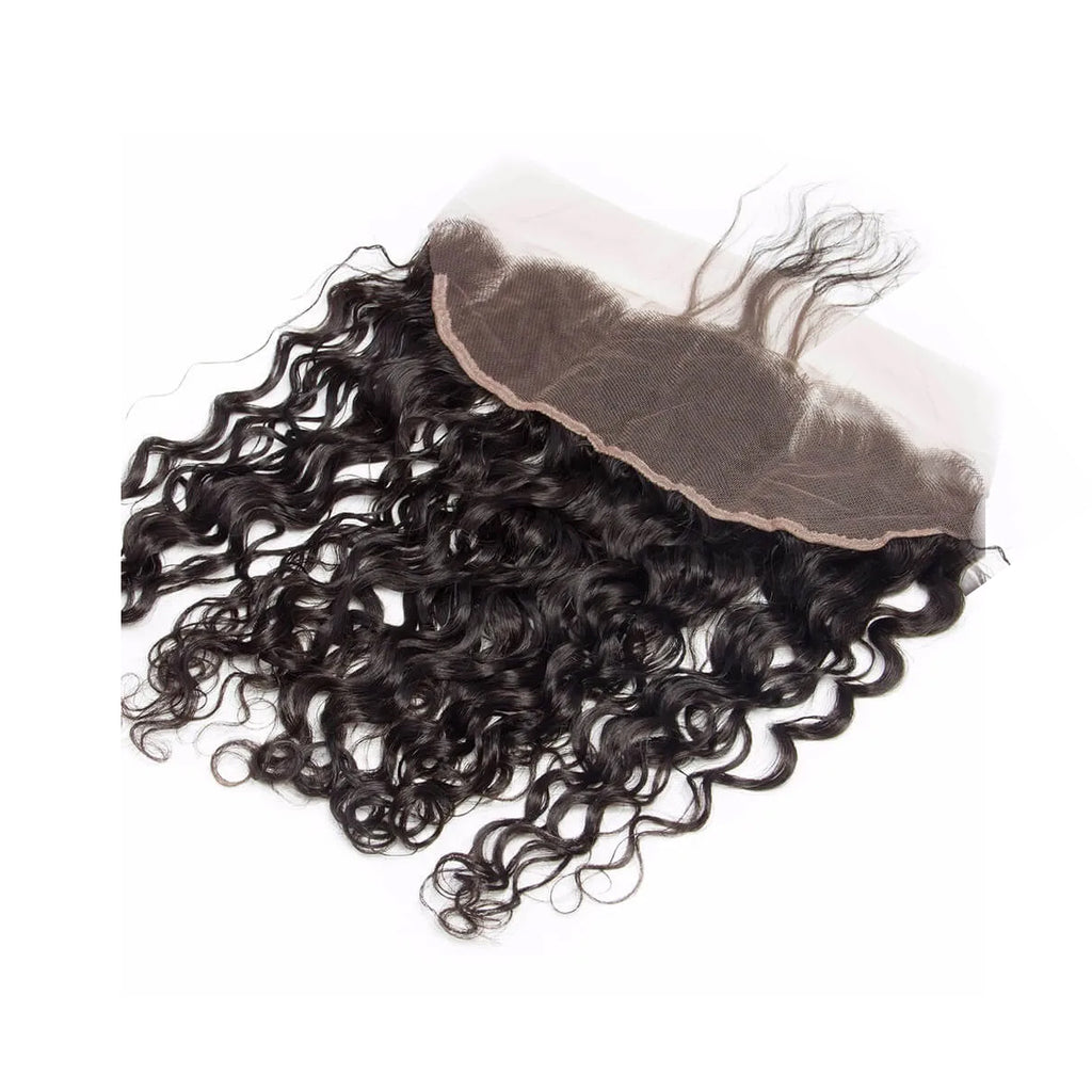 Ali Queen Water Wave Virgin Hair 13x4 HD Frontal Natural Hairline