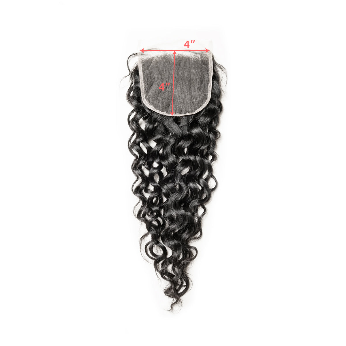 Ali Queen Water Wave Free Part Premium Raw Hair 4x4 HD Lace Closure