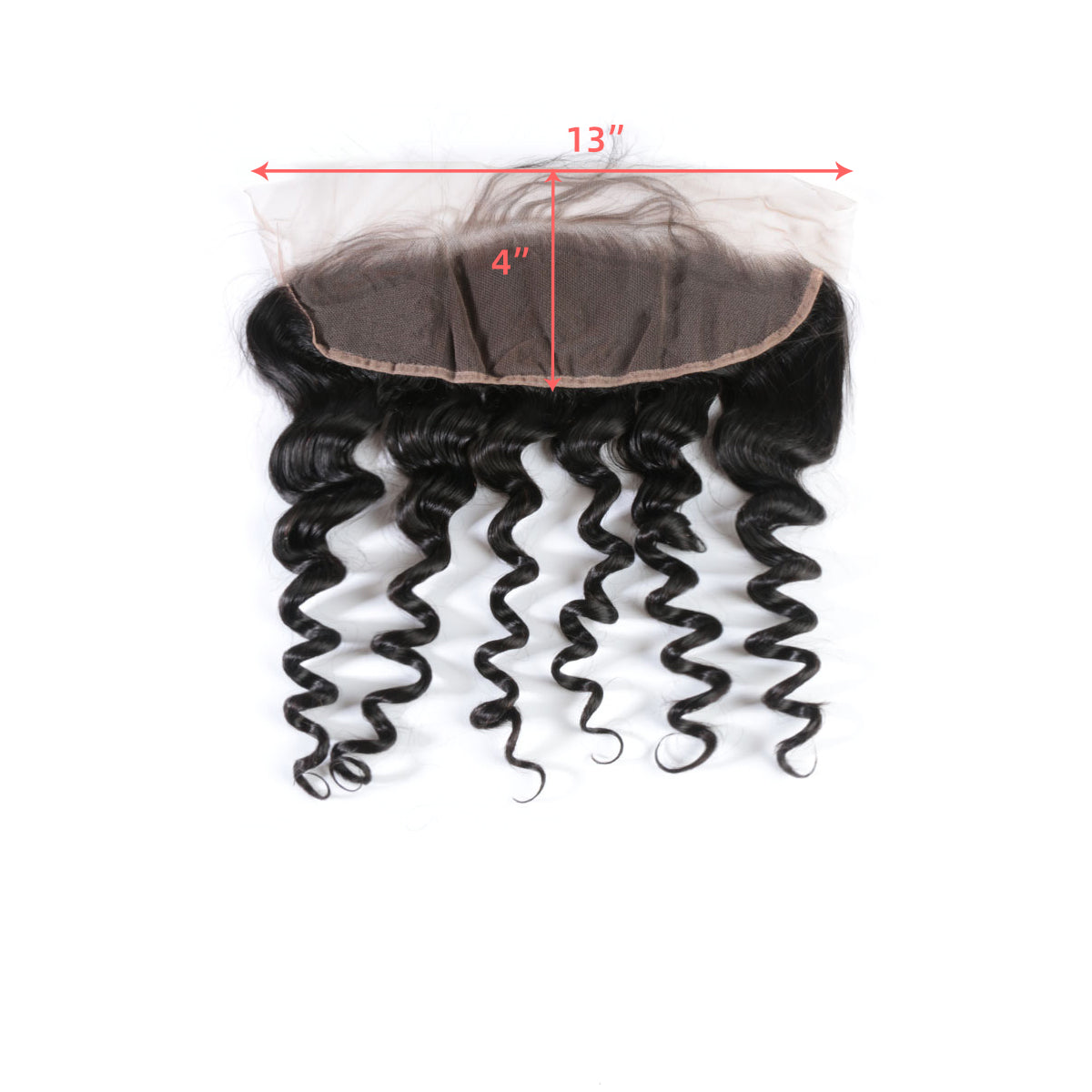 Ali Queen 13x4 Natural Wave Virgin Hair HD Frontal – Free part
