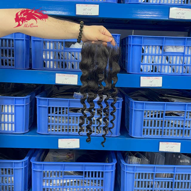 Ali Queen Natural Wave Virgin Hair 6x6 HD Large Lace Closure