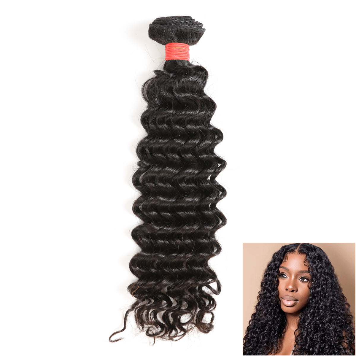 Ali Queen Deep Wave Regular Raw Hair Bundle Weave for Sew In