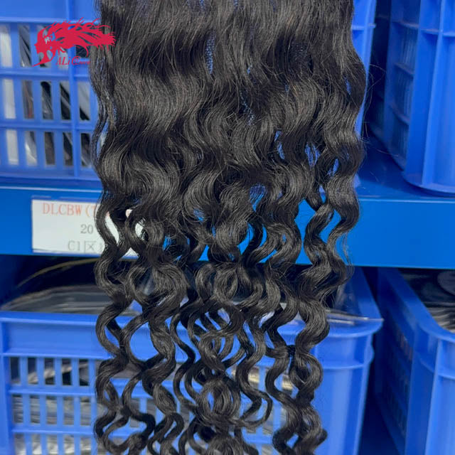 Ali Queen 4x4 Invisible Water Wave Virgin Hair HD Lace Closure