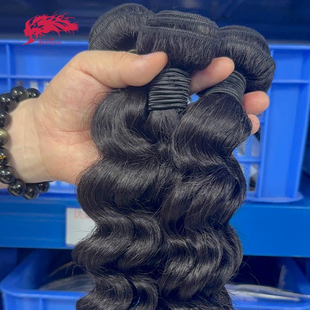 Ali Queen Natural Wave Soft Virgin Human Hair Bundle 10-30 Inch