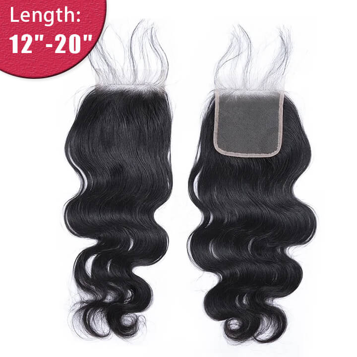 Ali Queen 4x4 HD Body Wave Virgin Hair Lace Closure 12-20 Inch