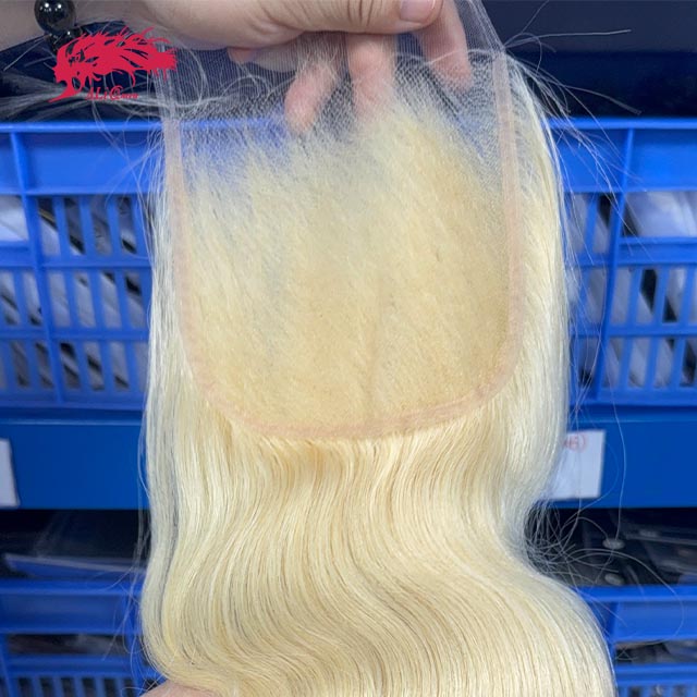 Ali Queen #613 Body Wave Free Part Raw Hair  5x5 HD Lace Closure