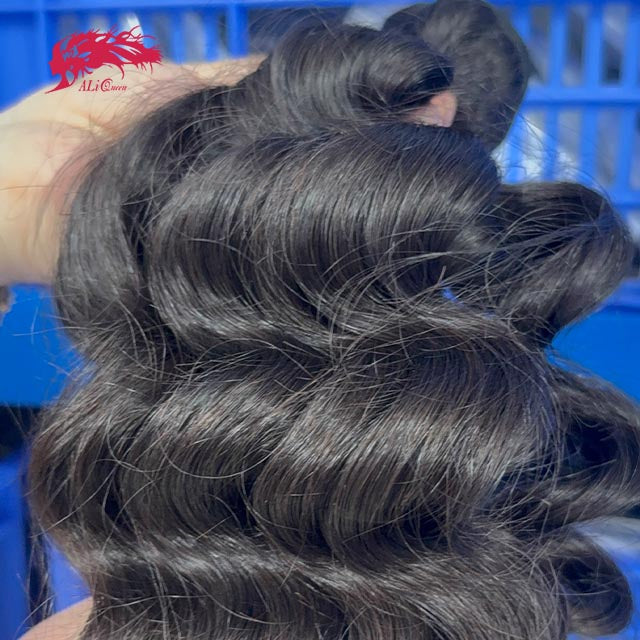 Ali Queen High Quality Raw Hair Natural Wave Bundle 12-26 Inch