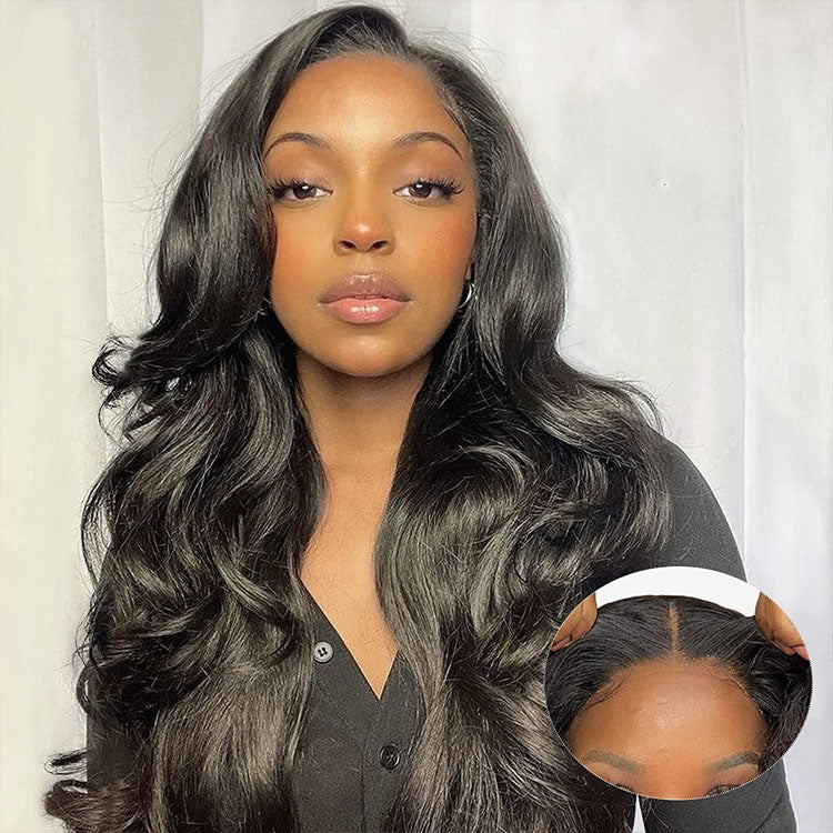 Ali Queen Body Wave Glueless 3 Seconds Install 4x4 Pre-cut Lace Wear and Go Wig 180%  Density