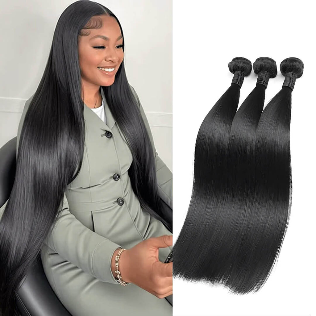 Ali Queen Straight Soft Silky Virgin Hair Tangle-Free Bundle