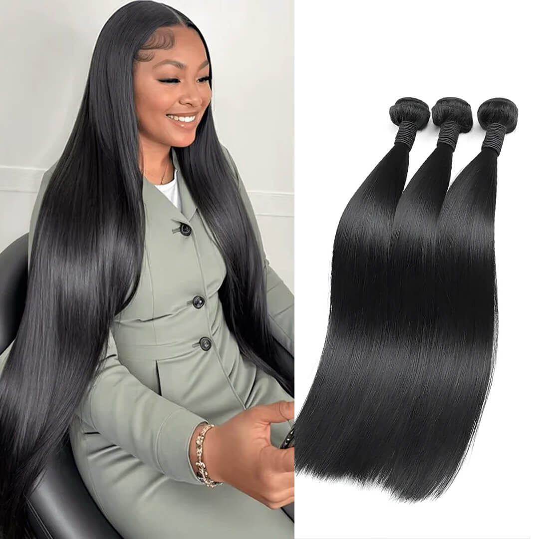 Ali Queen Straight Soft Silky Virgin Hair Tangle-Free Bundle