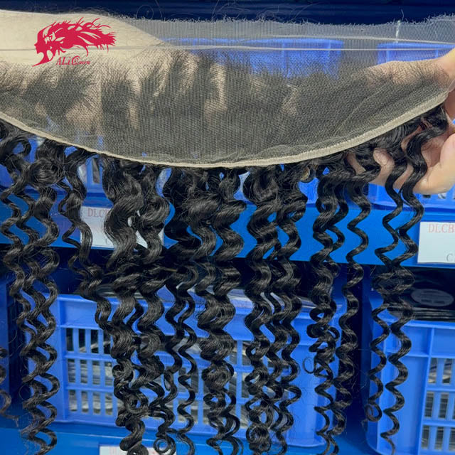 Ali Queen 13x4 Deep Wave Free Part HD Lace Frontal – 100% Virgin Hair