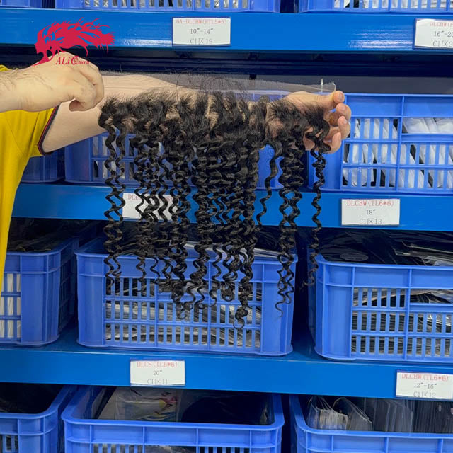Ali Queen 13x4 Deep Wave Free Part HD Lace Frontal – 100% Virgin Hair