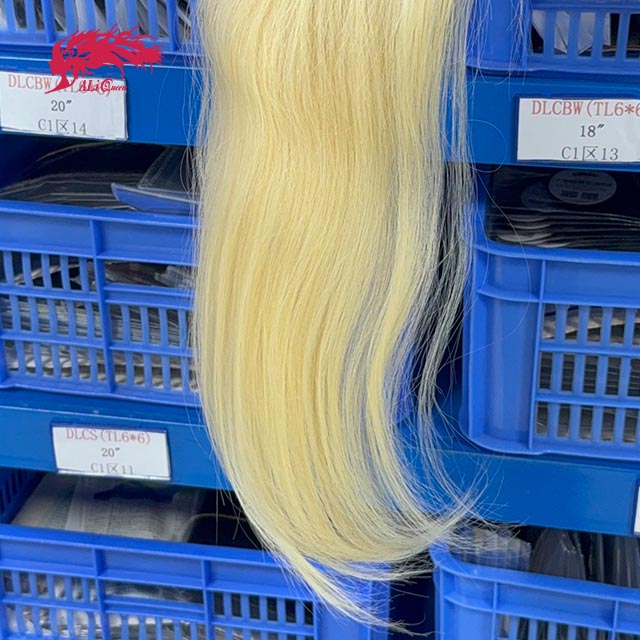 Ali Queen 5x5 HD Straight #613 Blonde Raw Hair Lace Closure
