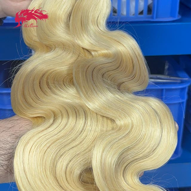 Ali Queen #613 Blonde Body Wave Virgin Hair Bundle Tangle-Free