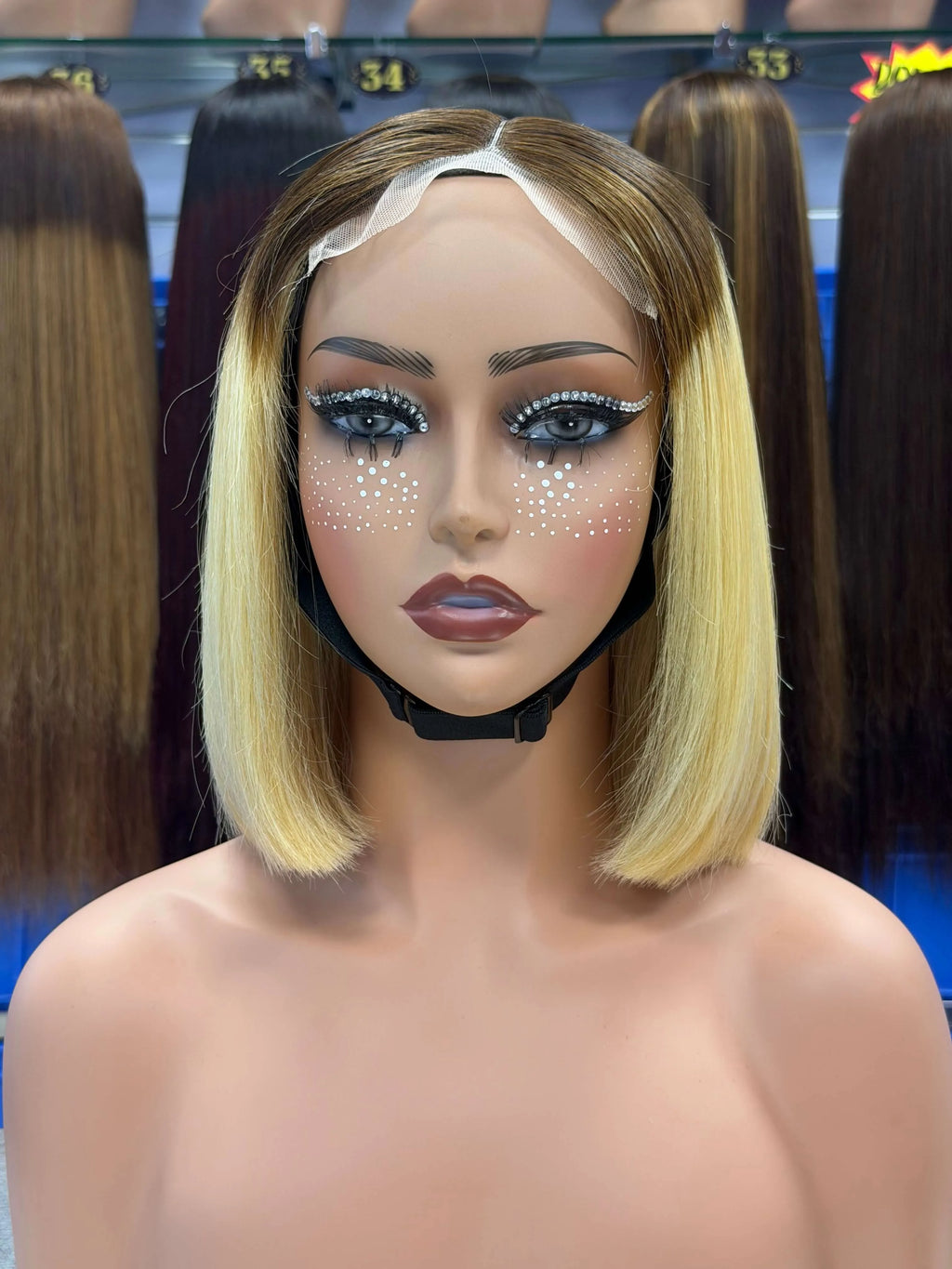 Ali Queen Straight Super Double Drawn Glueless Human Hair  5x5 Lace Bob Wig