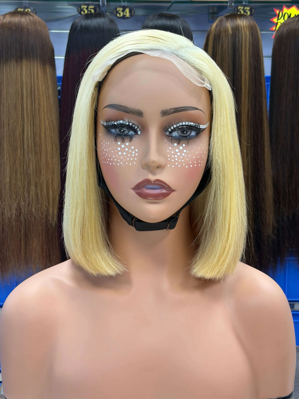 Ali Queen Straight Super Double Drawn Glueless Human Hair  5x5 Lace Bob Wig
