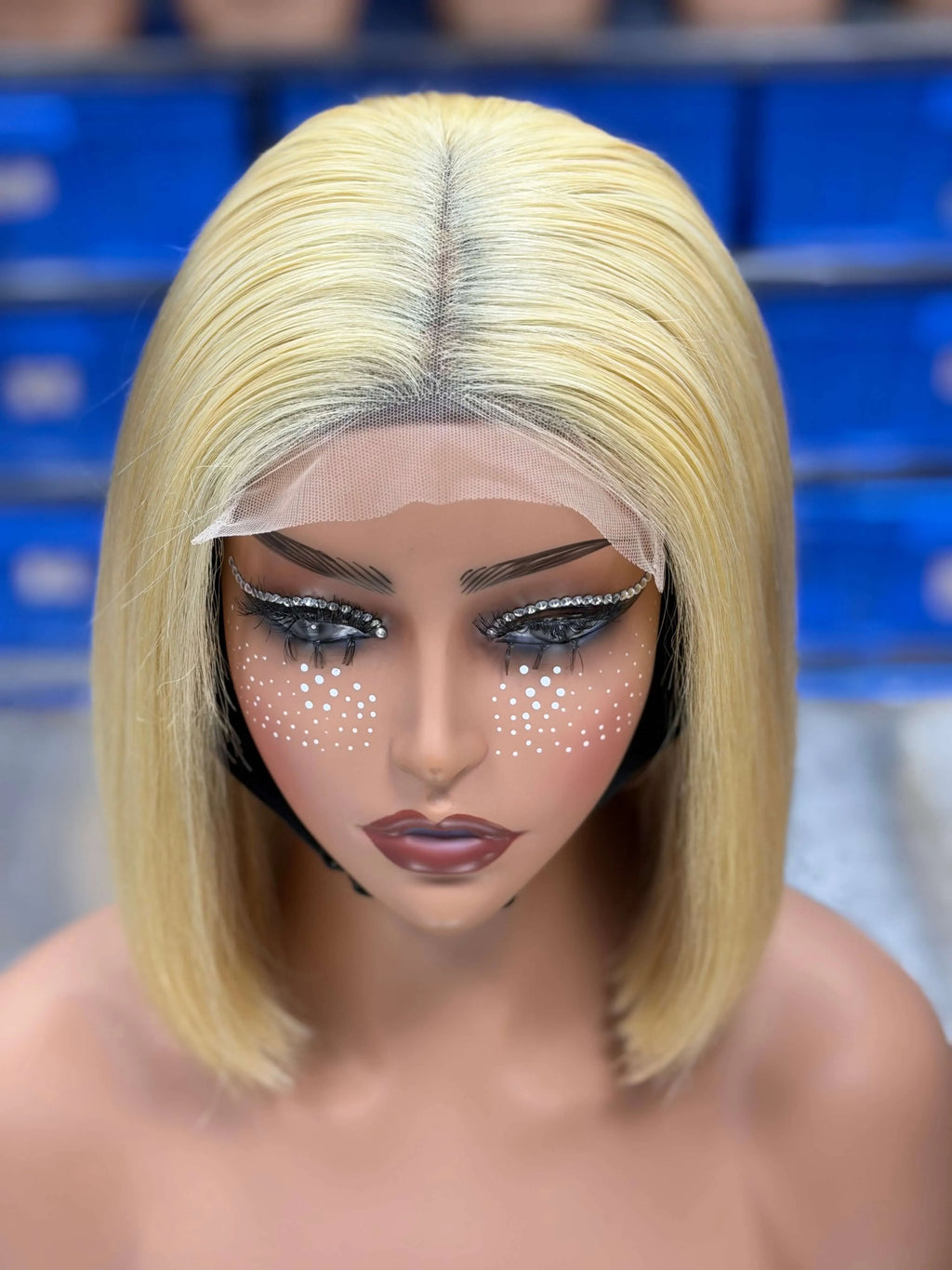 Ali Queen Straight Super Double Drawn Glueless Human Hair  5x5 Lace Bob Wig