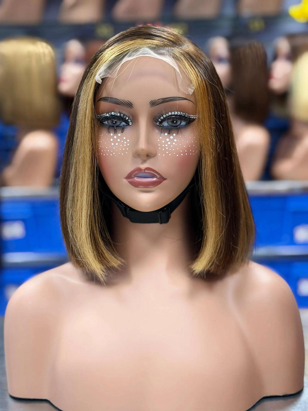 Ali Queen Straight Super Double Drawn Glueless Human Hair  5x5 Lace Bob Wig