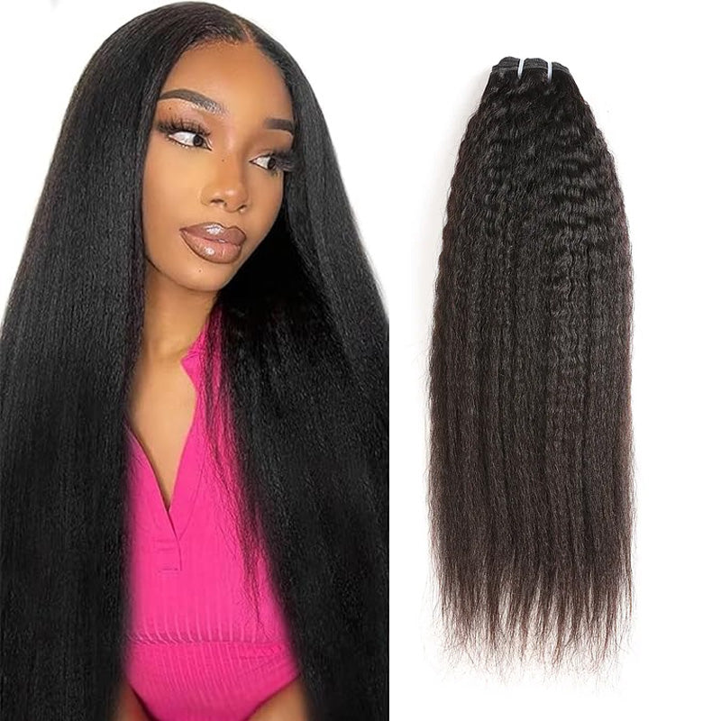 Ali Queen Yaki Straight Durable Regular Raw Hair #1B Bundle