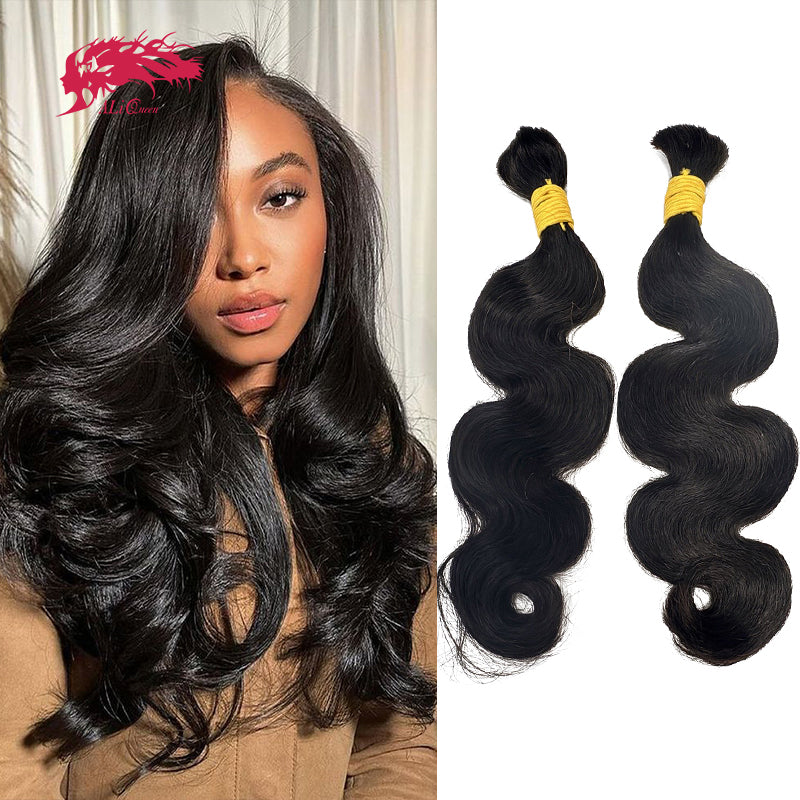 Ali Queen Body Wave Bulk Human Hair for Boho Knotless Braiding