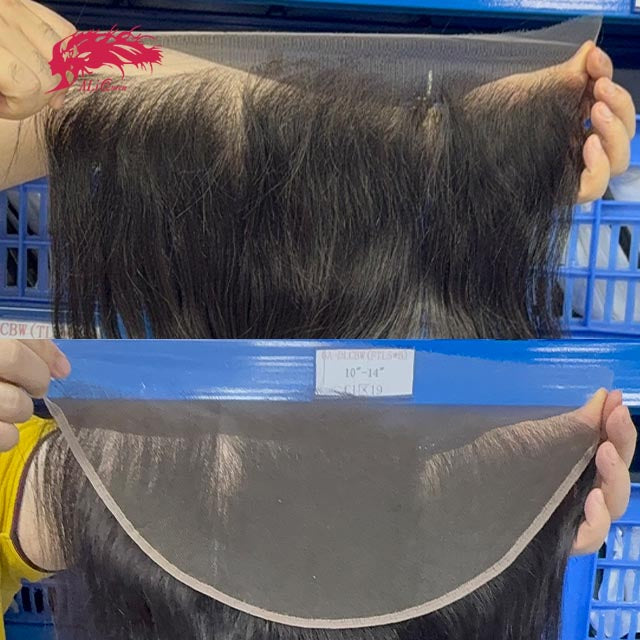 Ali Queen 13x6 Straight Raw Hair HD Invisible Lace Frontal Free Part