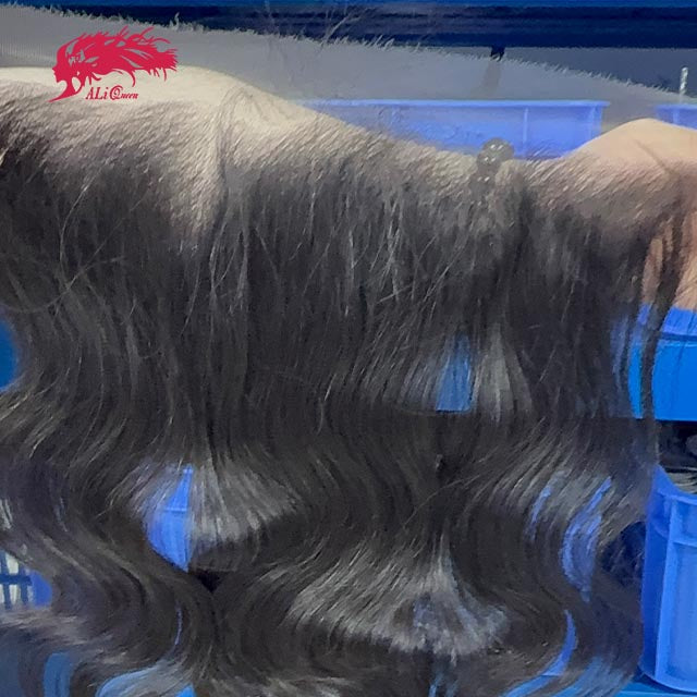 Ali Queen Body Wave Raw Hair Realistic 13x4 HD Lace Frontal Free Part