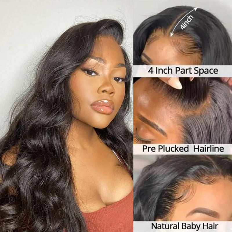 Ali Queen 4x4 HD Body Wave Virgin Hair Lace Closure 12-20 Inch