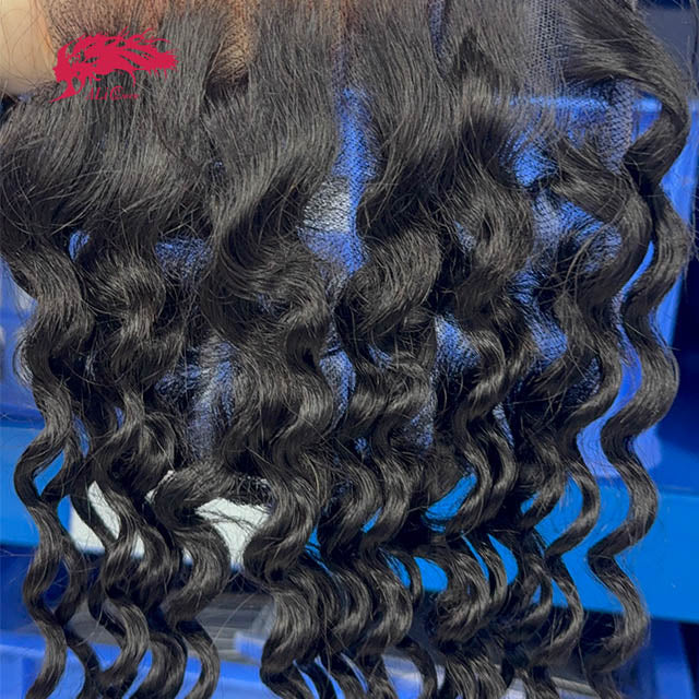 Ali Queen 6x6 Deep Wave Virgin Hair Breathable HD Lace Closure