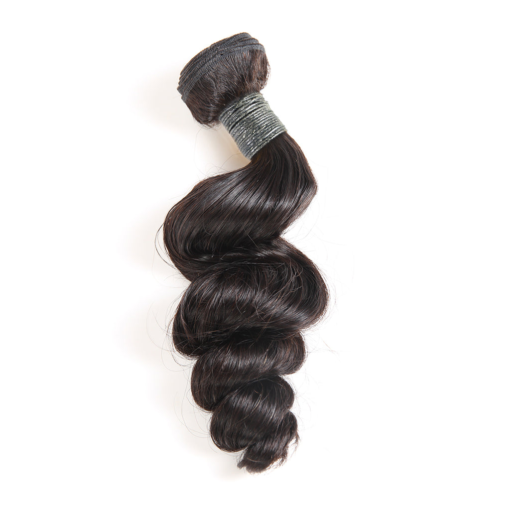 Ali Queen Loose Wave Tangle-Free Virgin Hair Bundle #1B Black