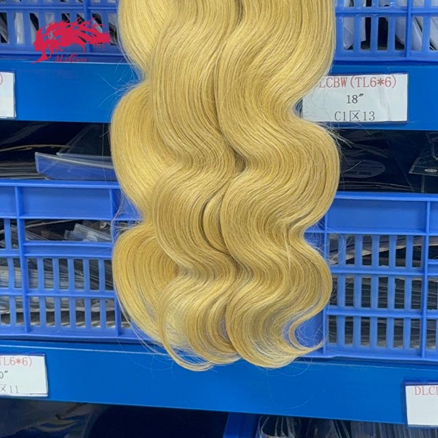 Ali Queen Body Wave Double Drawn Raw Mink Hair #1B/613 Color