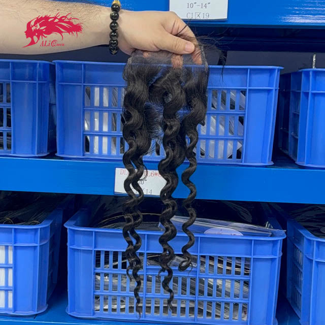 Ali Queen 5x5 HD Natural Wave 12A Virgin Hair  Lace Closure