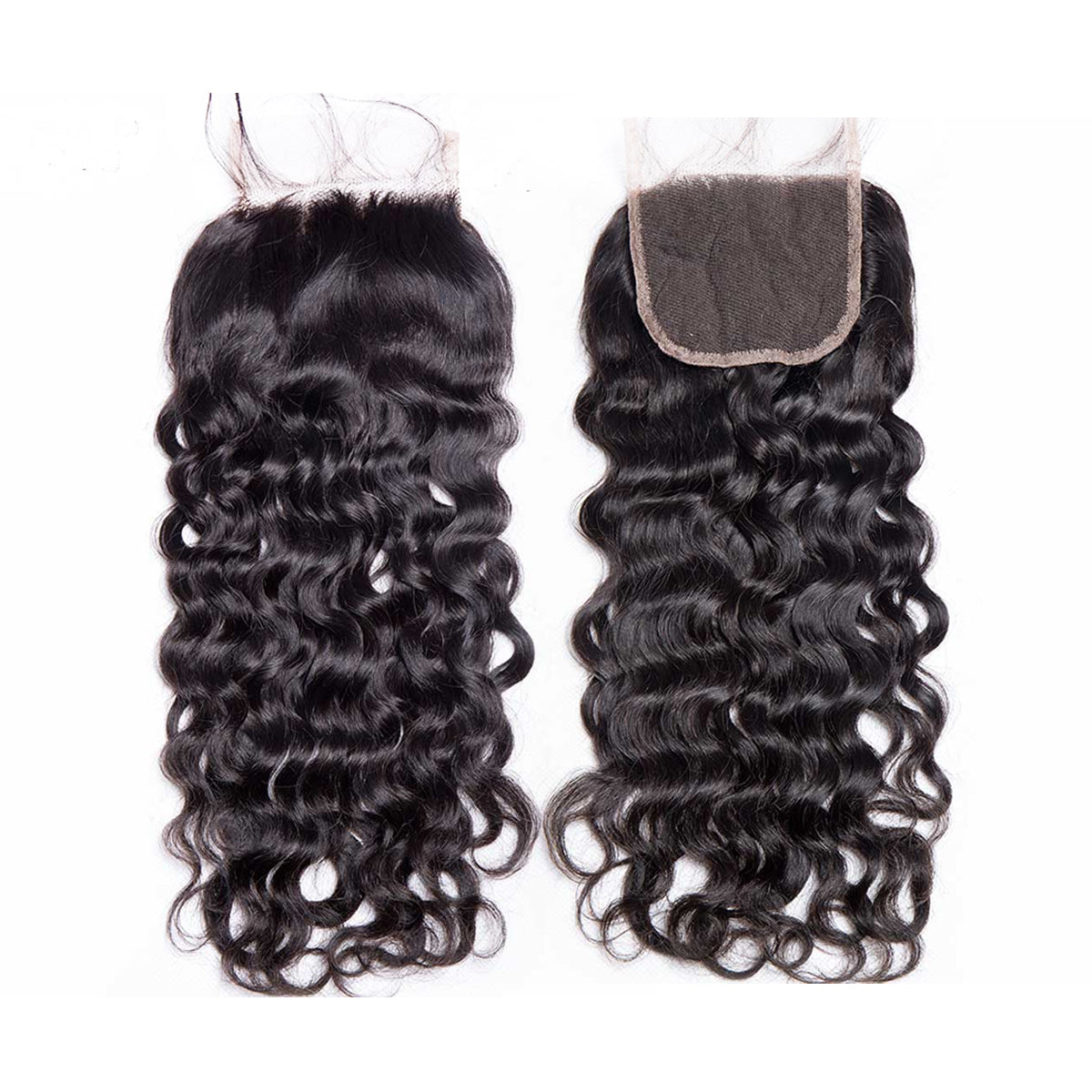 Ali Queen Free Part  Water Wave Premium Raw Hair 5x5 HD Closure