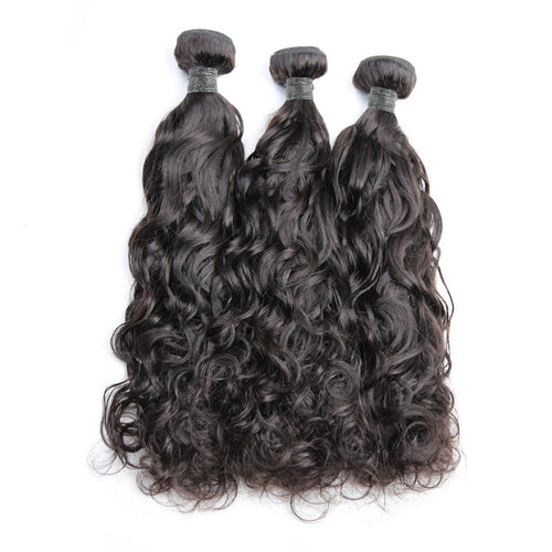 10A Water Wave Virgin Human Hair Bundles – Soft, Bouncy & Natural-Looking