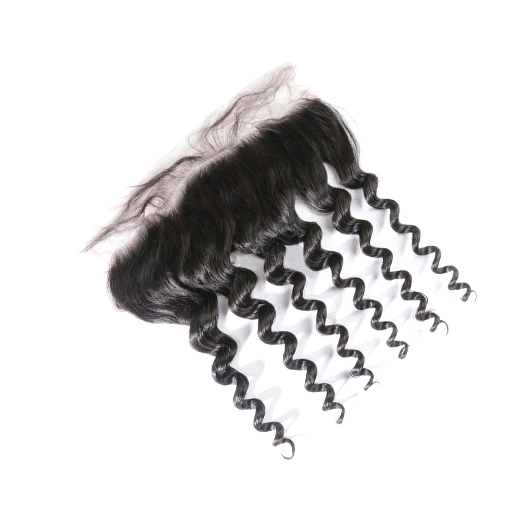Ali Queen 13x4 Natural Wave Virgin Hair HD Frontal – Free part