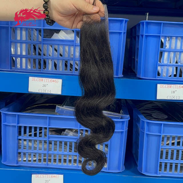 Ali Queen 2x6 HD Body Wave Virgin Hair Free Deep Part Lace Closure