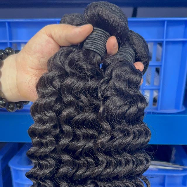 Ali Queen Deep Wave Regular Virgin Human Hair Bundle 10–30 Inches