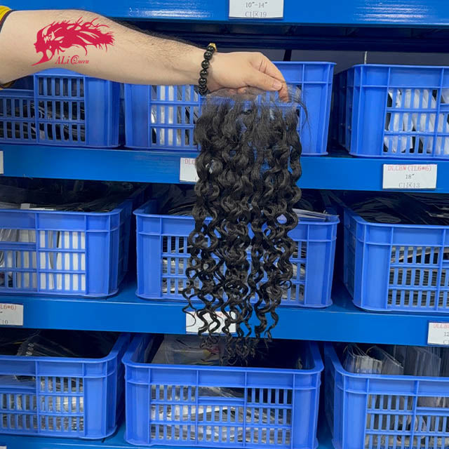 Ali Queen Water Wave Virgin Hair 6x6 HD Lace Closure Free Part