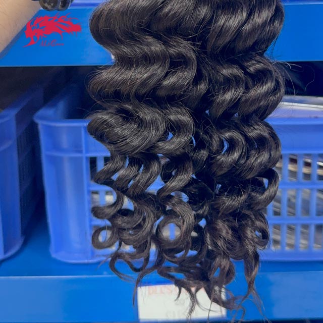 Ali Queen Natural Wave Soft Virgin Human Hair Bundle 10-30 Inch