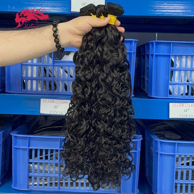 Ali Queen Water Wave Premium Virgin Hair Bundle Bleach-friendly