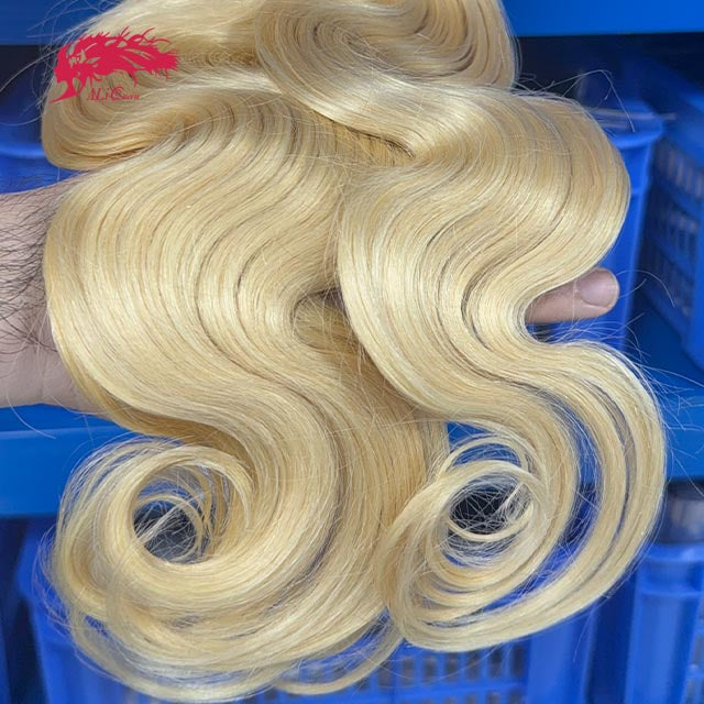 Ali Queen #613 Blonde Body Wave Virgin Hair Bundle Tangle-Free