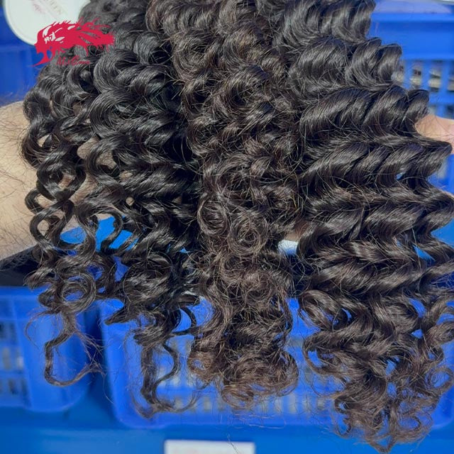 Ali Queen Deep Wave Regular Raw Hair Bundle Weave for Sew In
