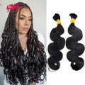 Ali Queen Body Wave Bulk Human Hair for Boho Knotless Braiding